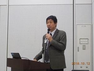 平成30年度オープンセミナー　日本生産性本部　喜多川和典氏講演の様子１